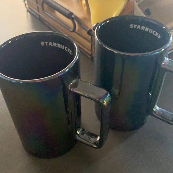 Starbucks Iridescent Rainbow Mugs Set